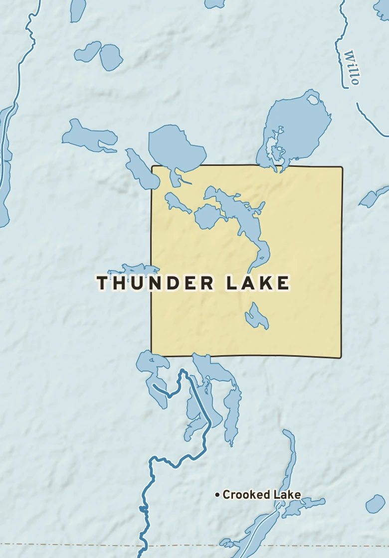 Atlas plate of Thunder Lake, Minnesota.