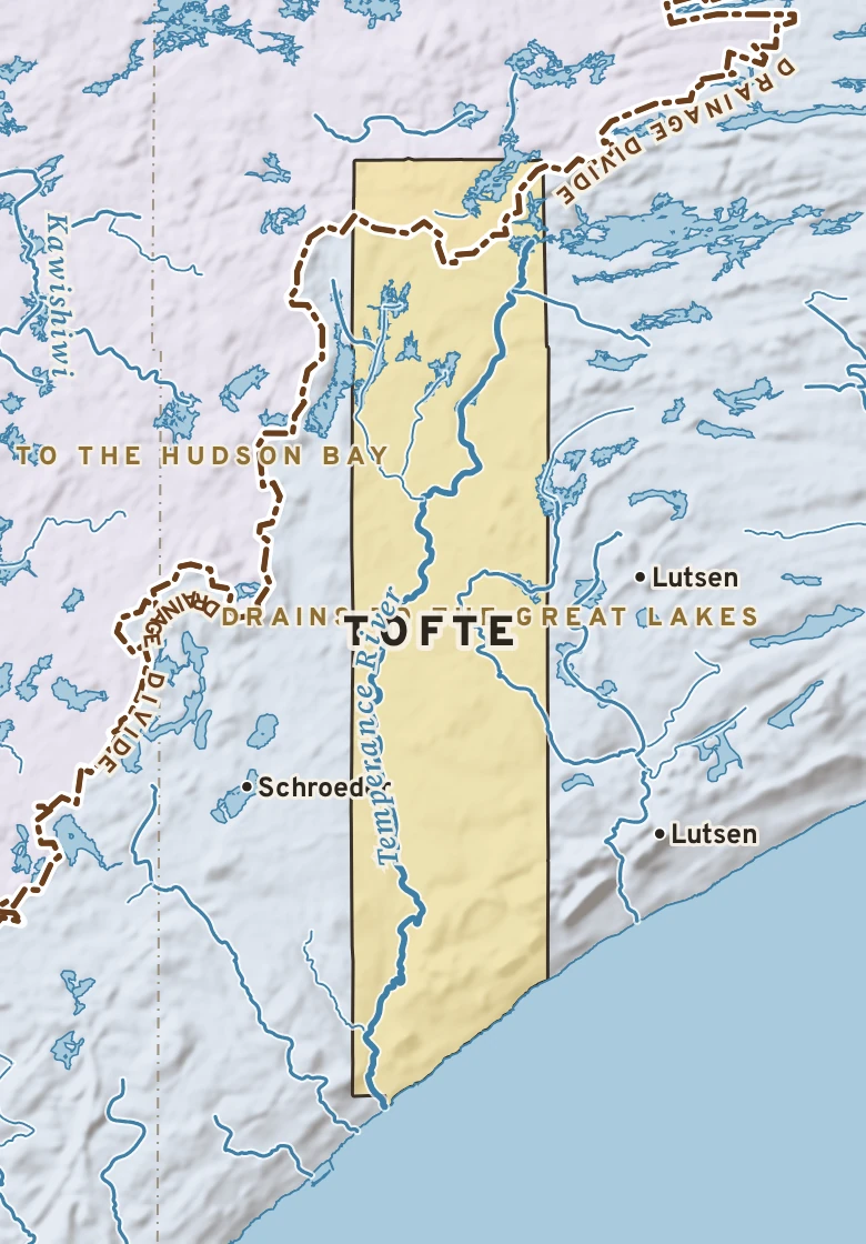 Atlas plate of Tofte, Minnesota.