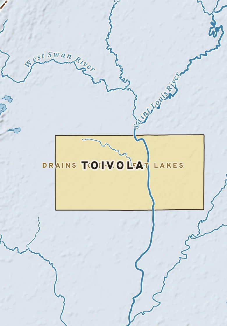 Atlas plate of Toivola, Minnesota.