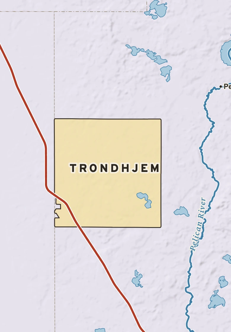 Atlas plate of Trondhjem, Minnesota.