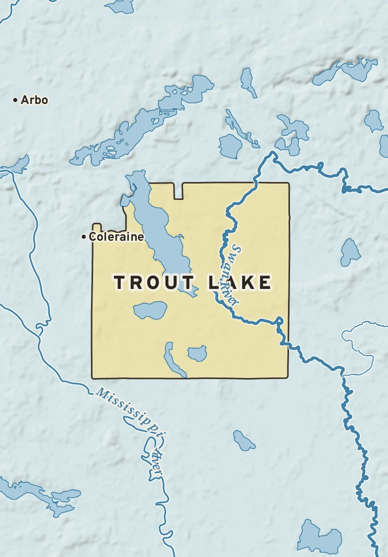 Atlas plate of Trout Lake, Minnesota.