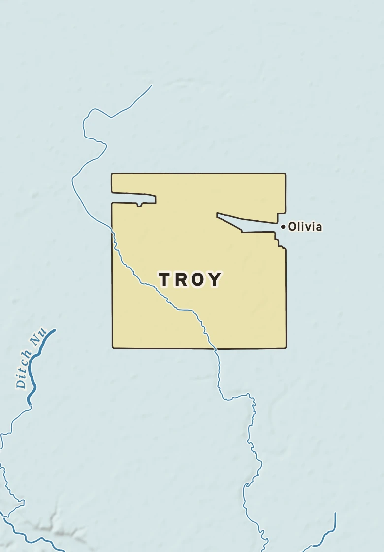 Atlas plate of Troy, Minnesota.