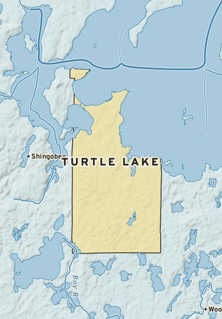 Atlas plate of Turtle Lake, Minnesota.