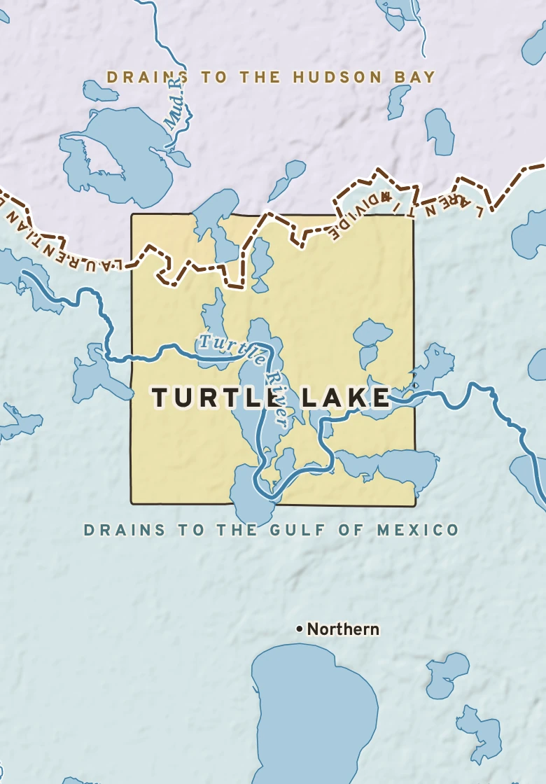 Atlas plate of Turtle Lake, Minnesota.