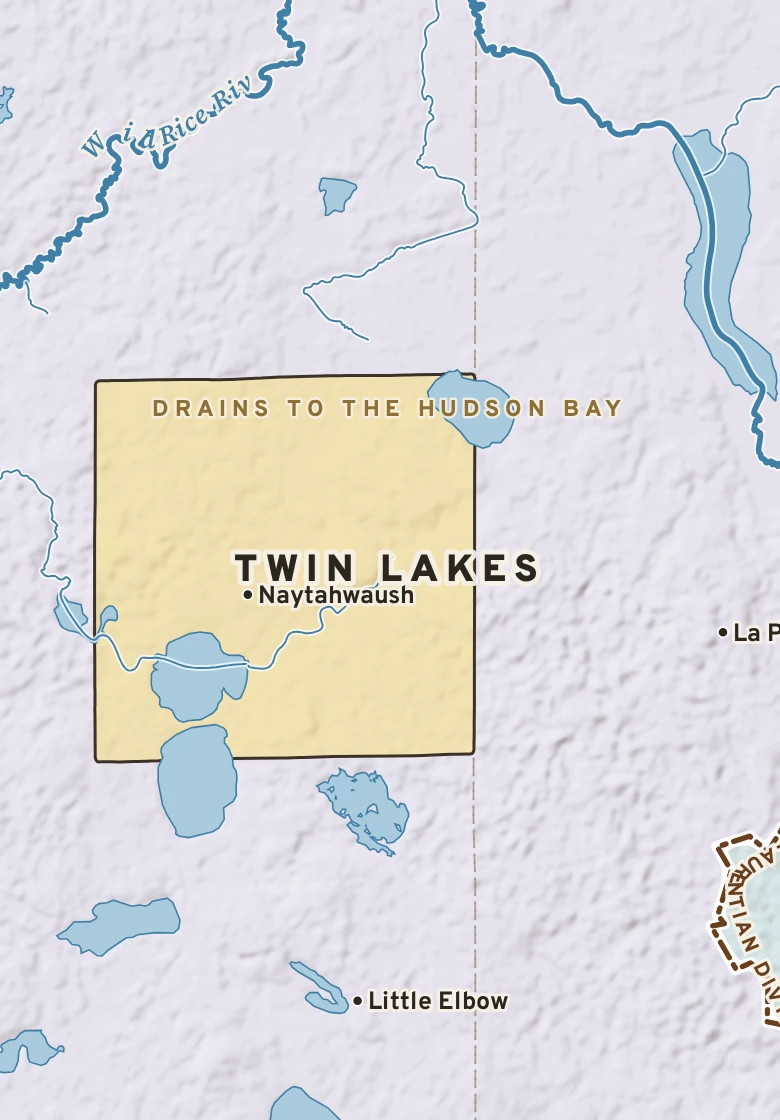 Atlas plate of Twin Lakes, Minnesota.