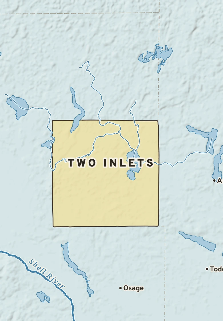Atlas plate of Two Inlets, Minnesota.