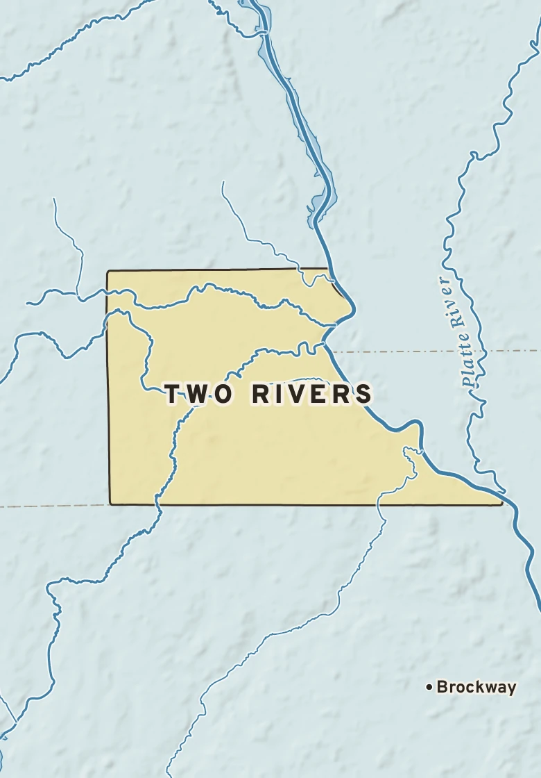 Atlas plate of Two Rivers, Minnesota.