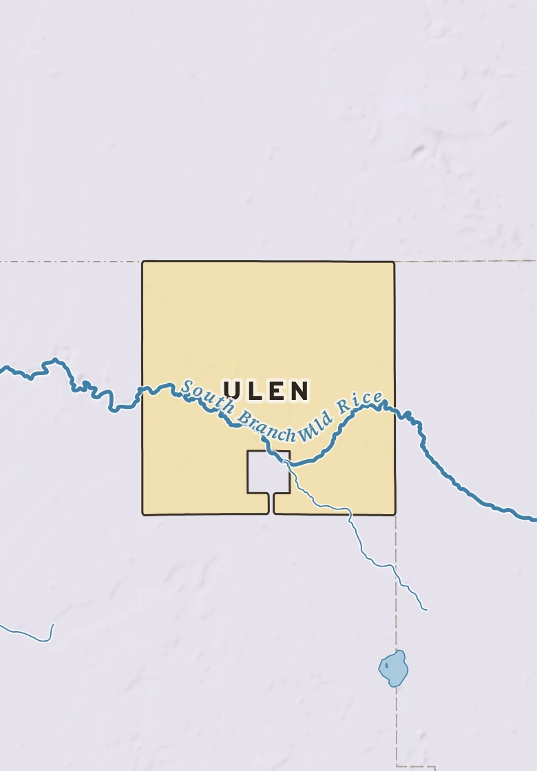 Atlas plate of Ulen, Minnesota.