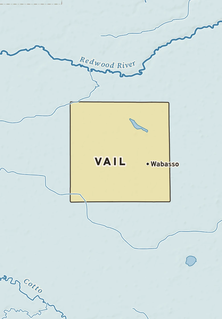 Atlas plate of Vail, Minnesota.
