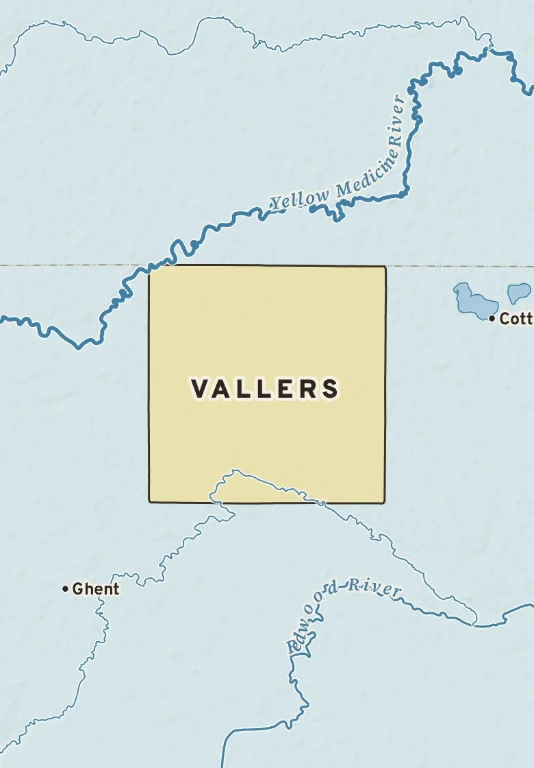 Atlas plate of Vallers, Minnesota.