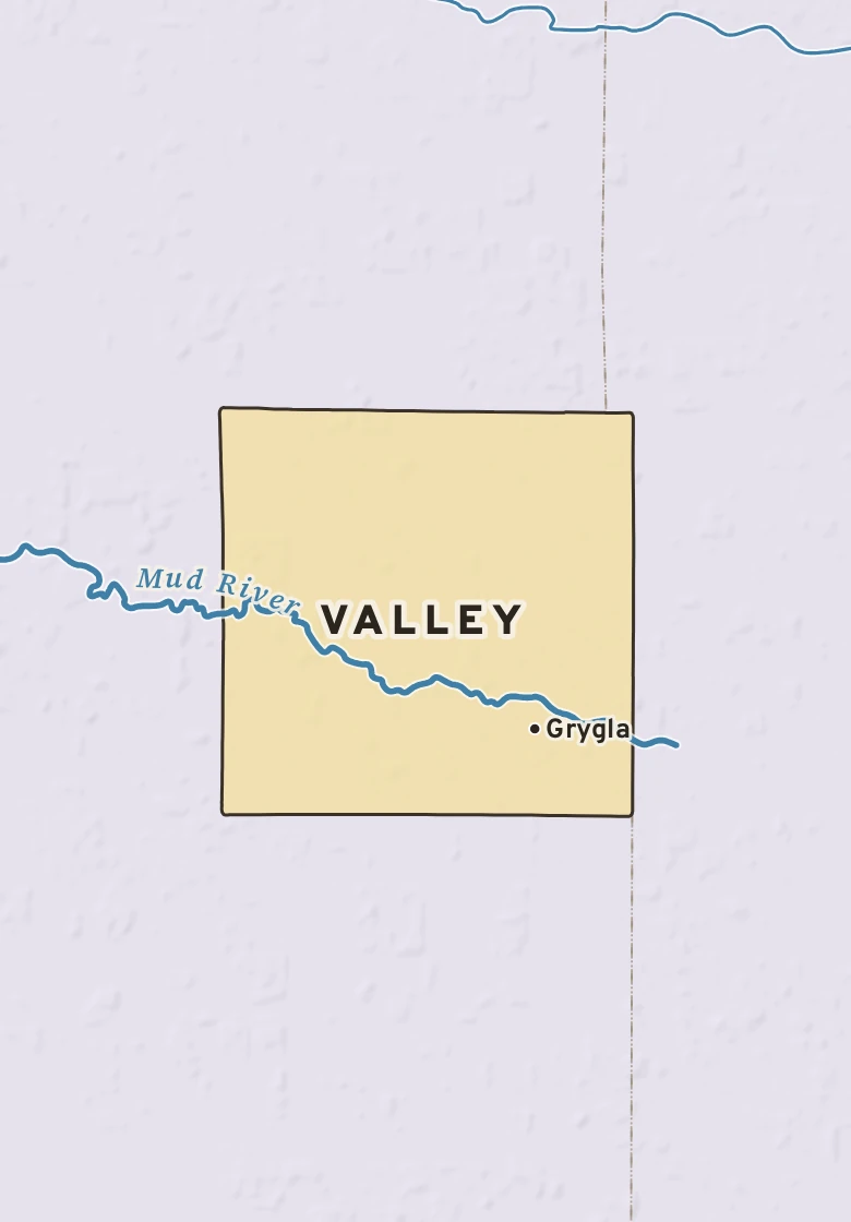 Atlas plate of Valley, Minnesota.