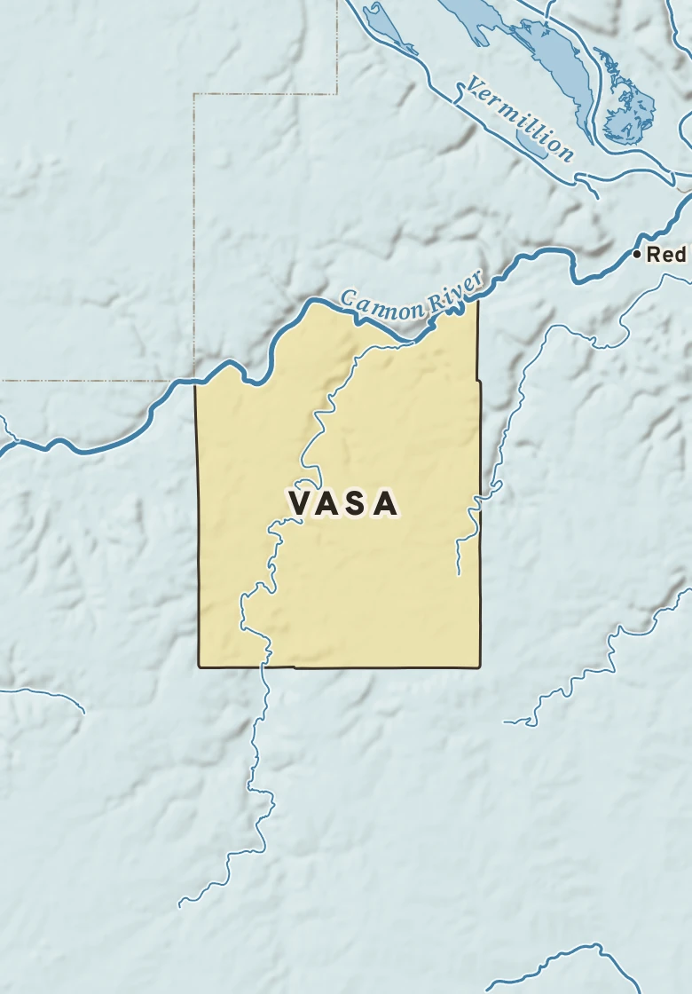 Atlas plate of Vasa, Minnesota.