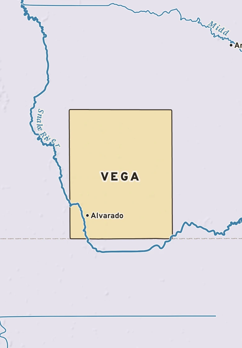 Atlas plate of Vega, Minnesota.