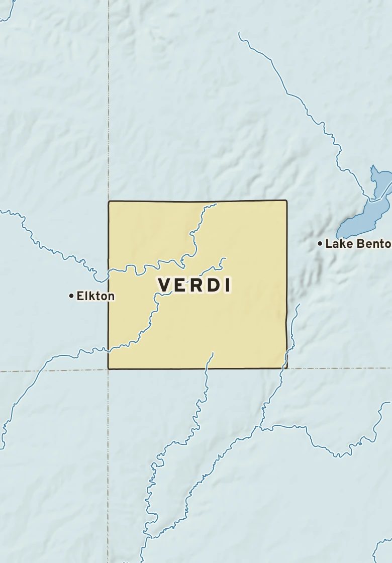 Atlas plate of Verdi, Minnesota.