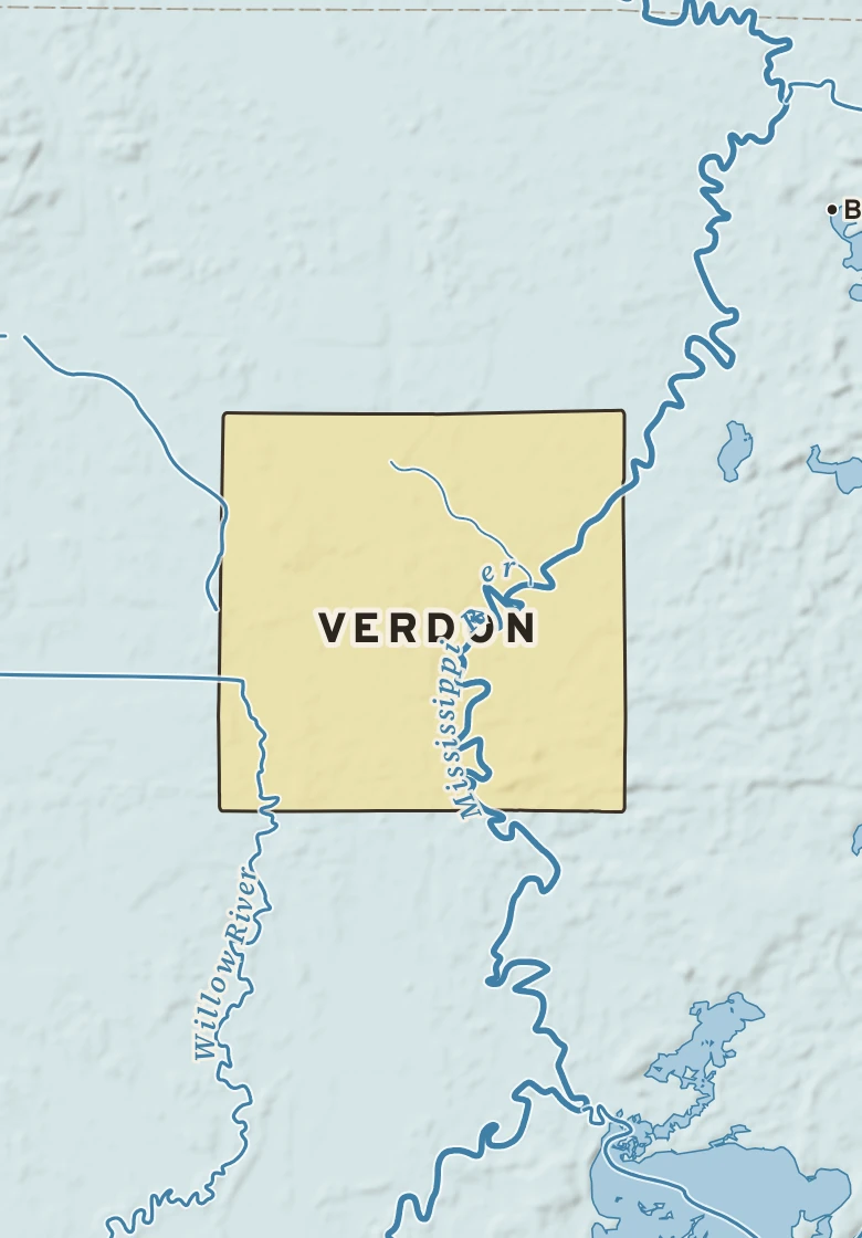 Atlas plate of Verdon, Minnesota.