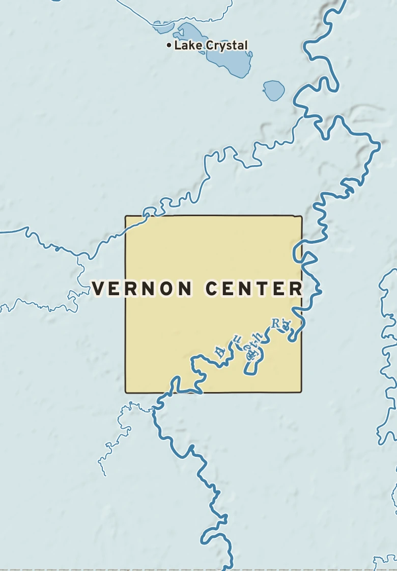 Atlas plate of Vernon Center, Minnesota.