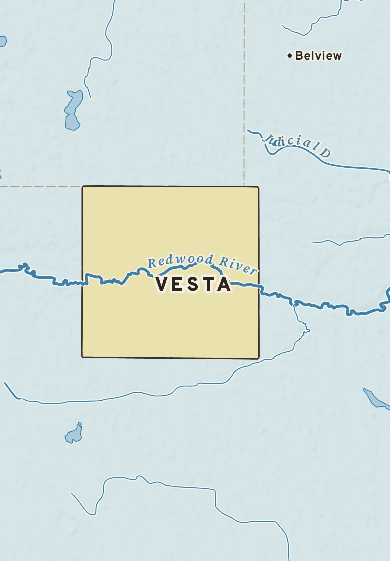 Atlas plate of Vesta, Minnesota.
