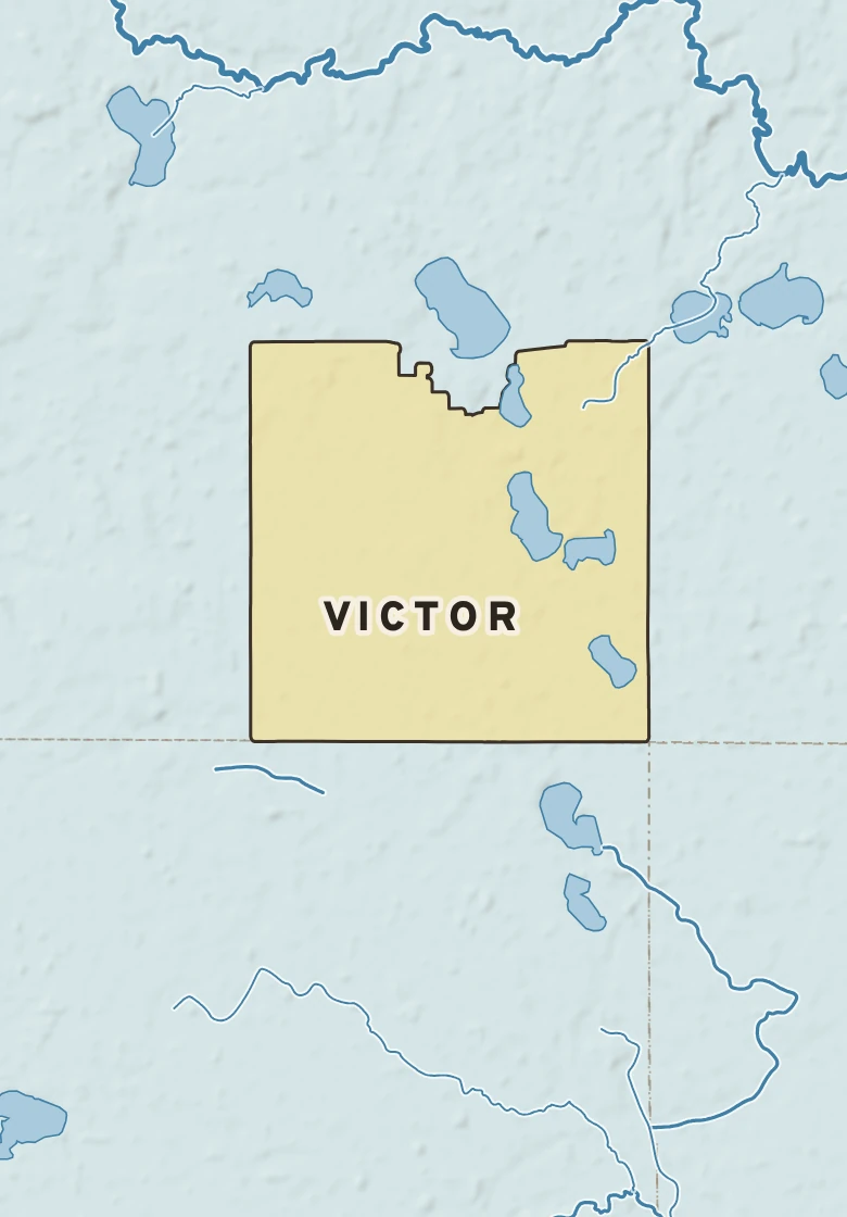Atlas plate of Victor, Minnesota.