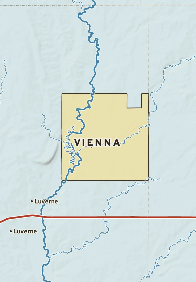 Atlas plate of Vienna, Minnesota.