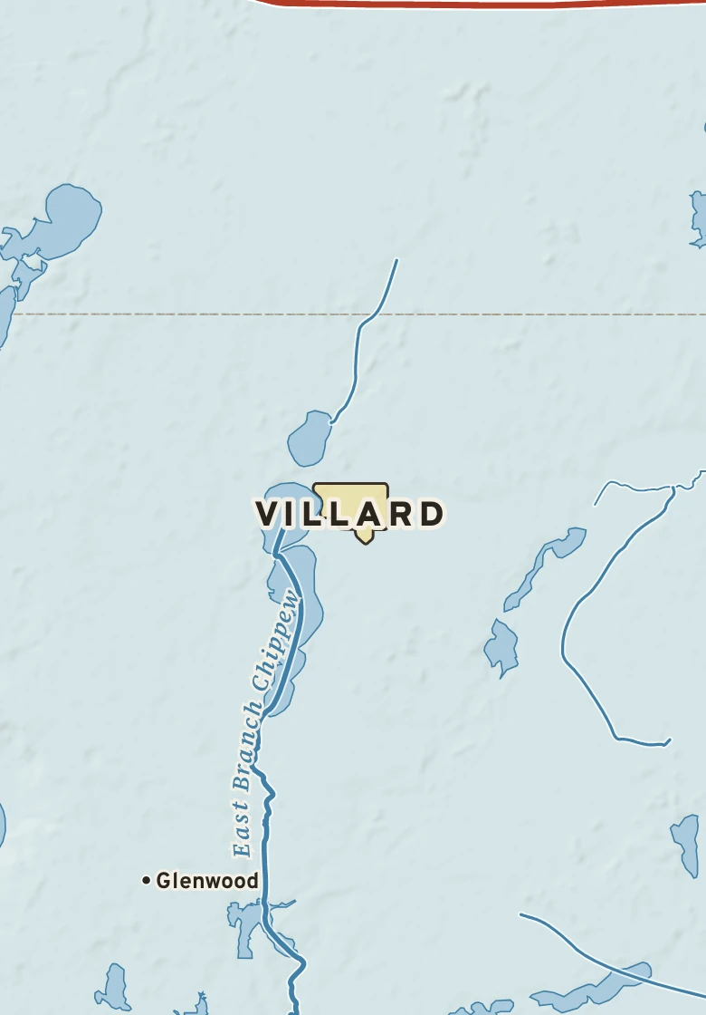 Atlas plate of Villard, Minnesota.