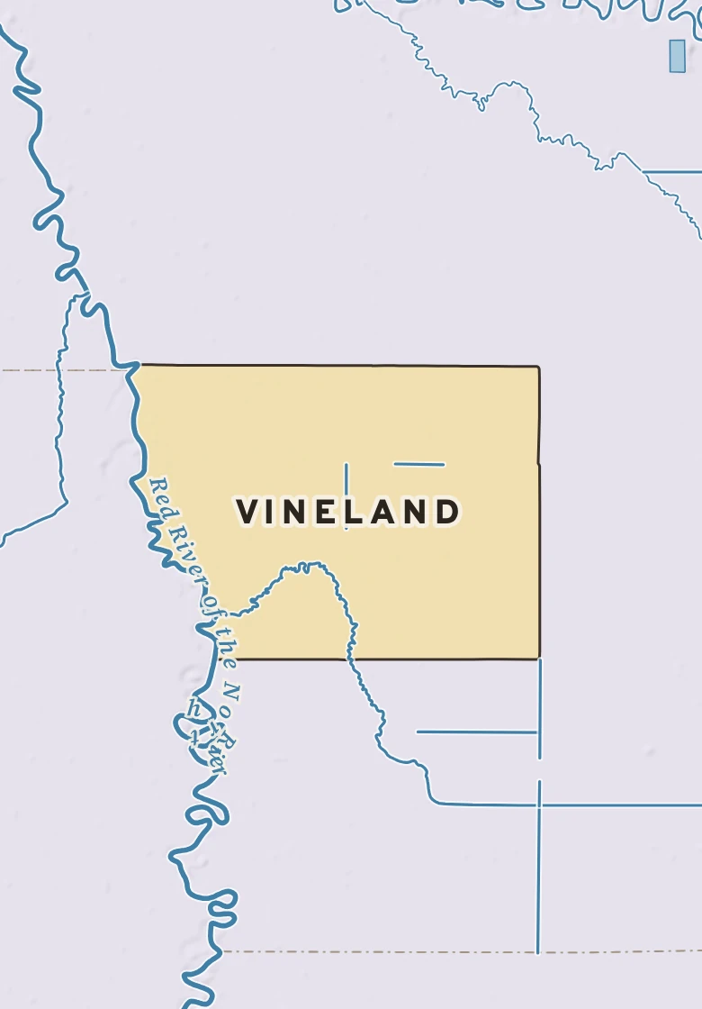 Atlas plate of Vineland, Minnesota.