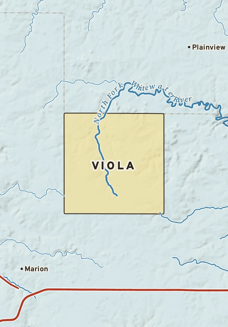 Atlas plate of Viola, Minnesota.