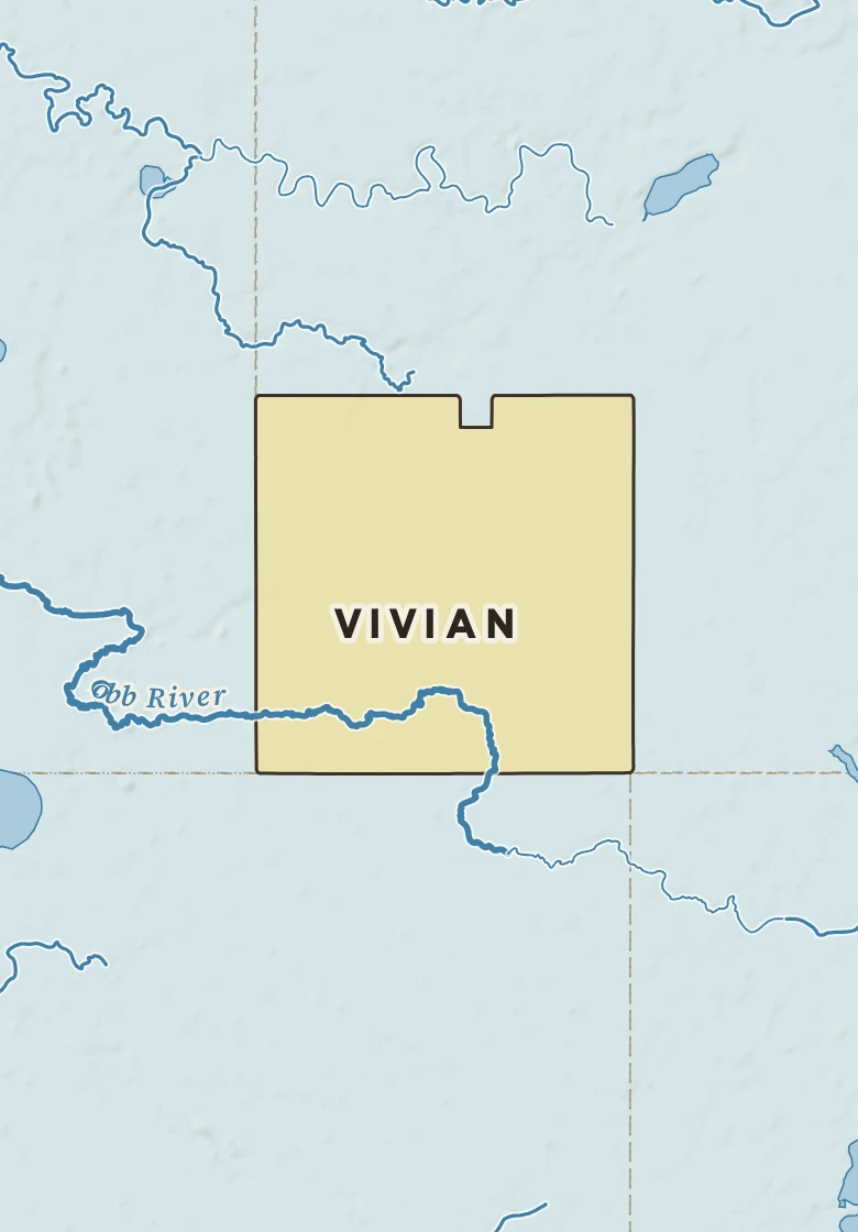 Atlas plate of Vivian, Minnesota.