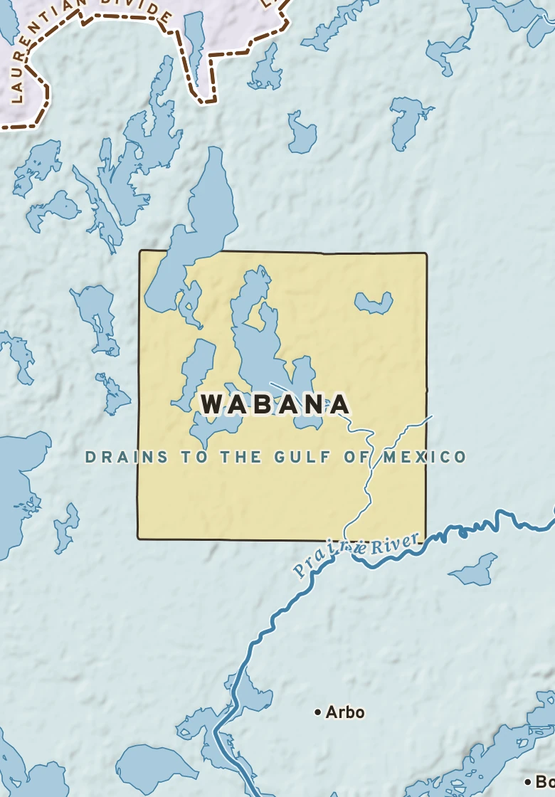 Atlas plate of Wabana, Minnesota.