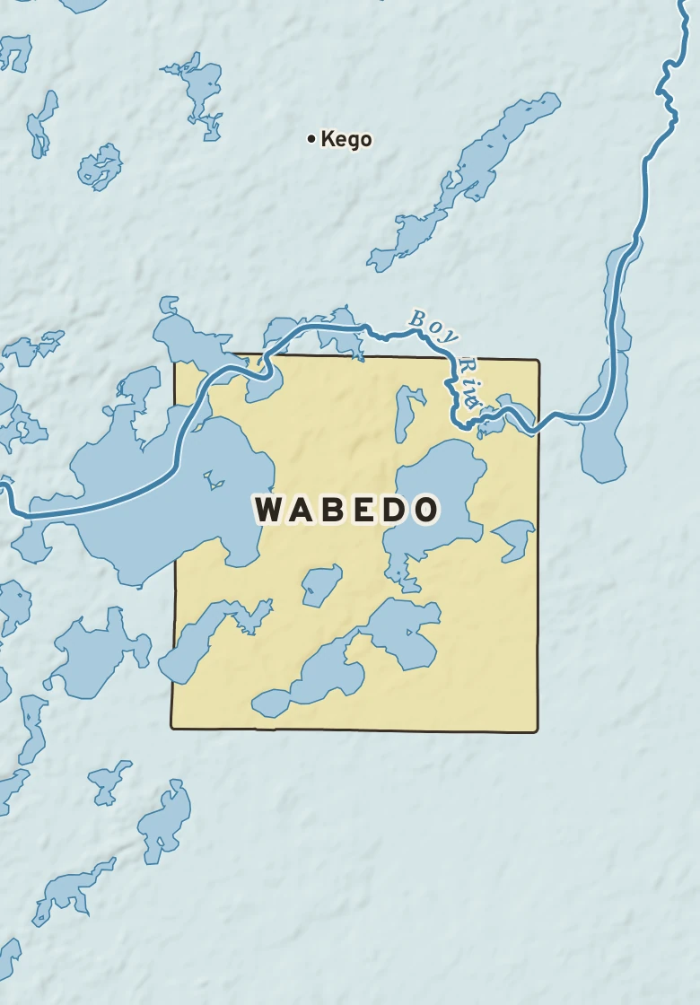 Atlas plate of Wabedo, Minnesota.