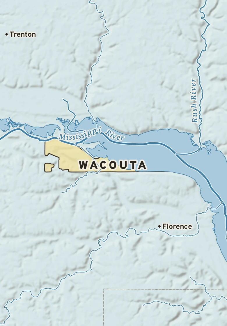 Atlas plate of Wacouta, Minnesota.