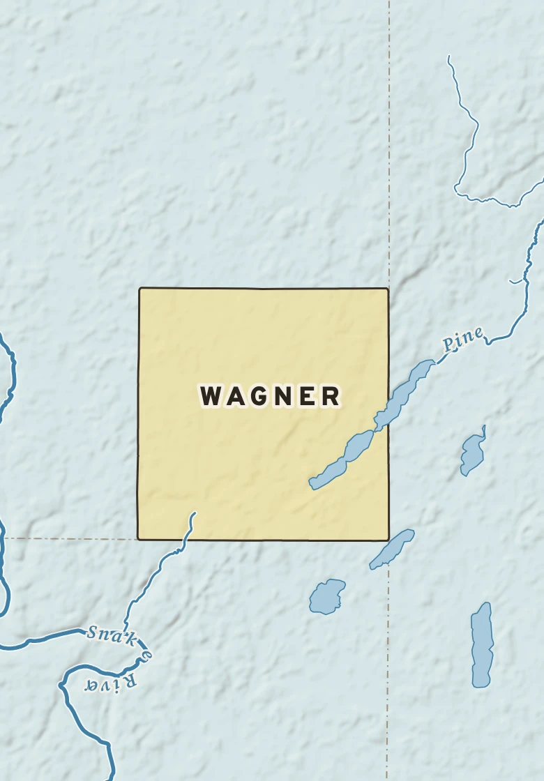 Atlas plate of Wagner, Minnesota.