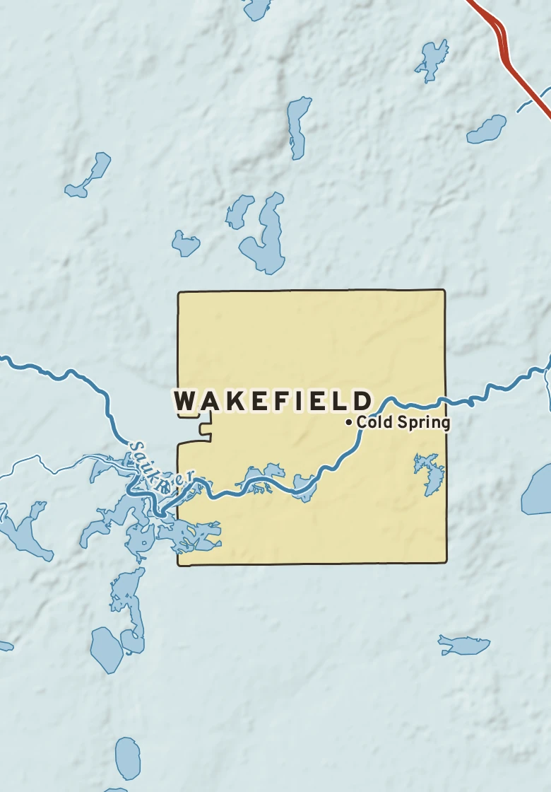 Atlas plate of Wakefield, Minnesota.