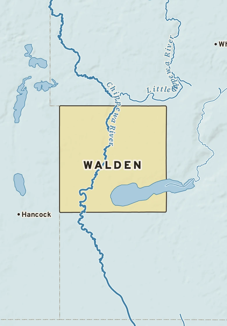 Atlas plate of Walden, Minnesota.