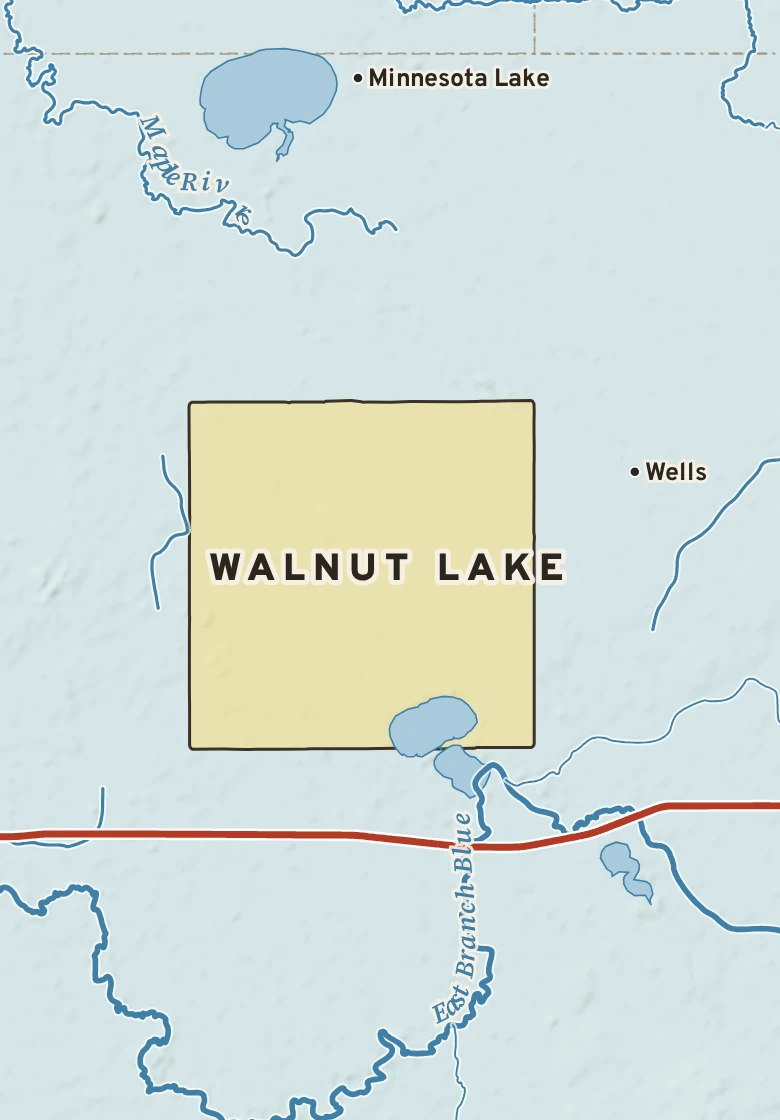 Atlas plate of Walnut Lake, Minnesota.