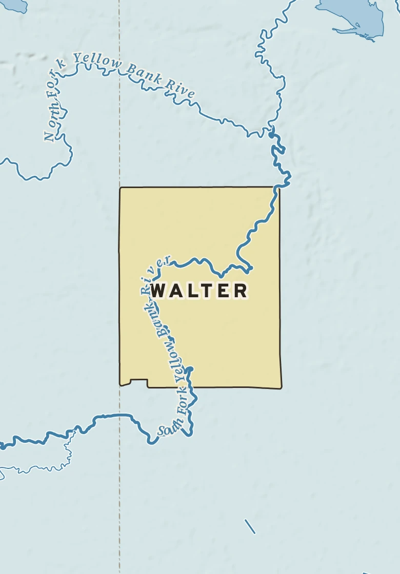 Atlas plate of Walter, Minnesota.
