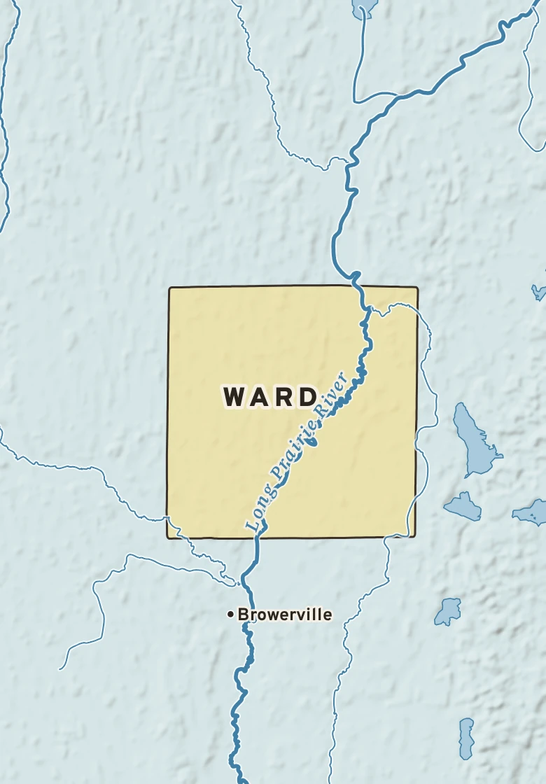 Atlas plate of Ward, Minnesota.