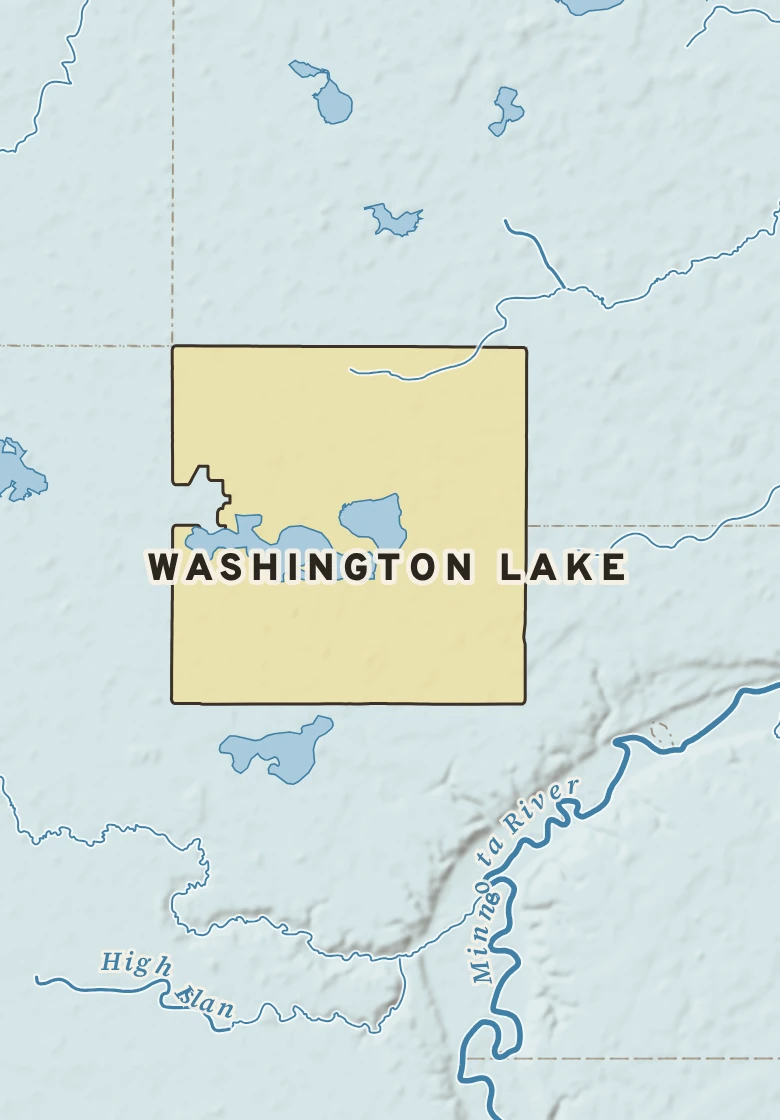 Atlas plate of Washington Lake, Minnesota.