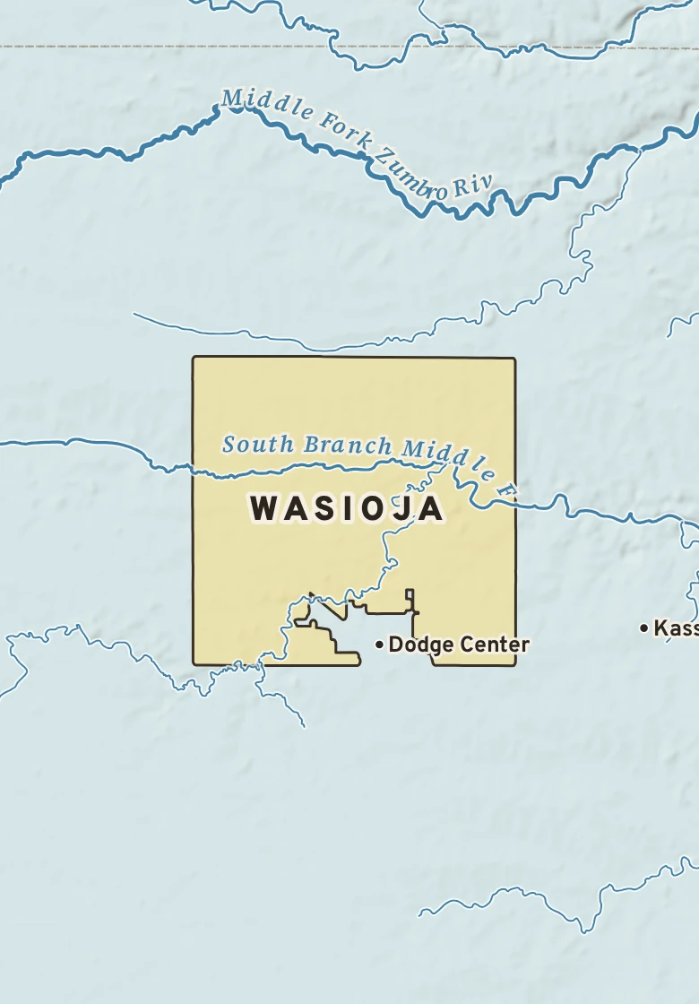 Atlas plate of Wasioja, Minnesota.