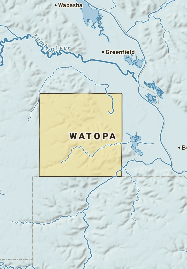 Atlas plate of Watopa, Minnesota.