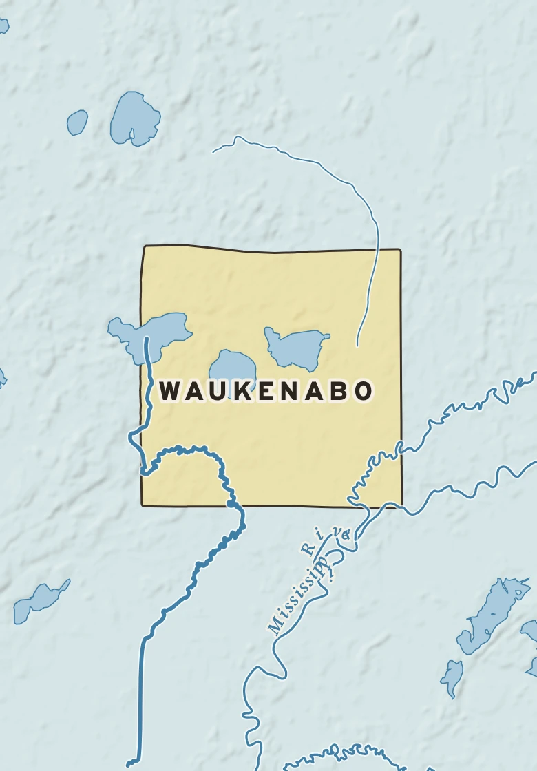 Atlas plate of Waukenabo, Minnesota.