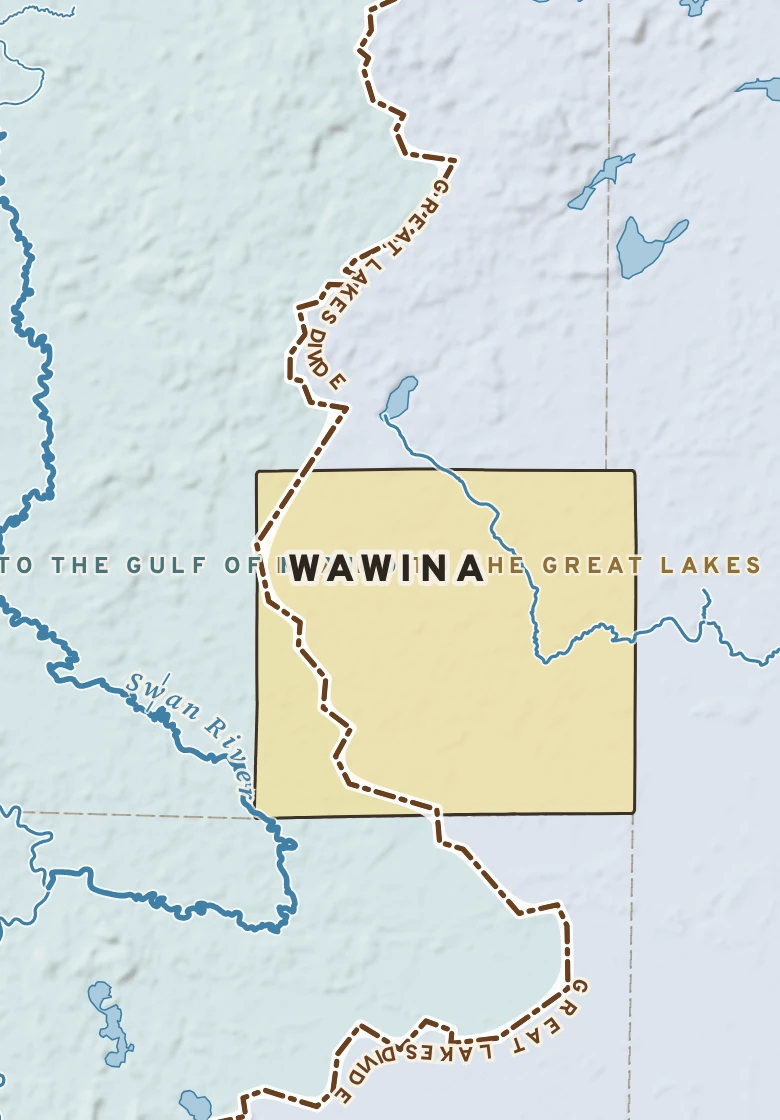 Atlas plate of Wawina, Minnesota.