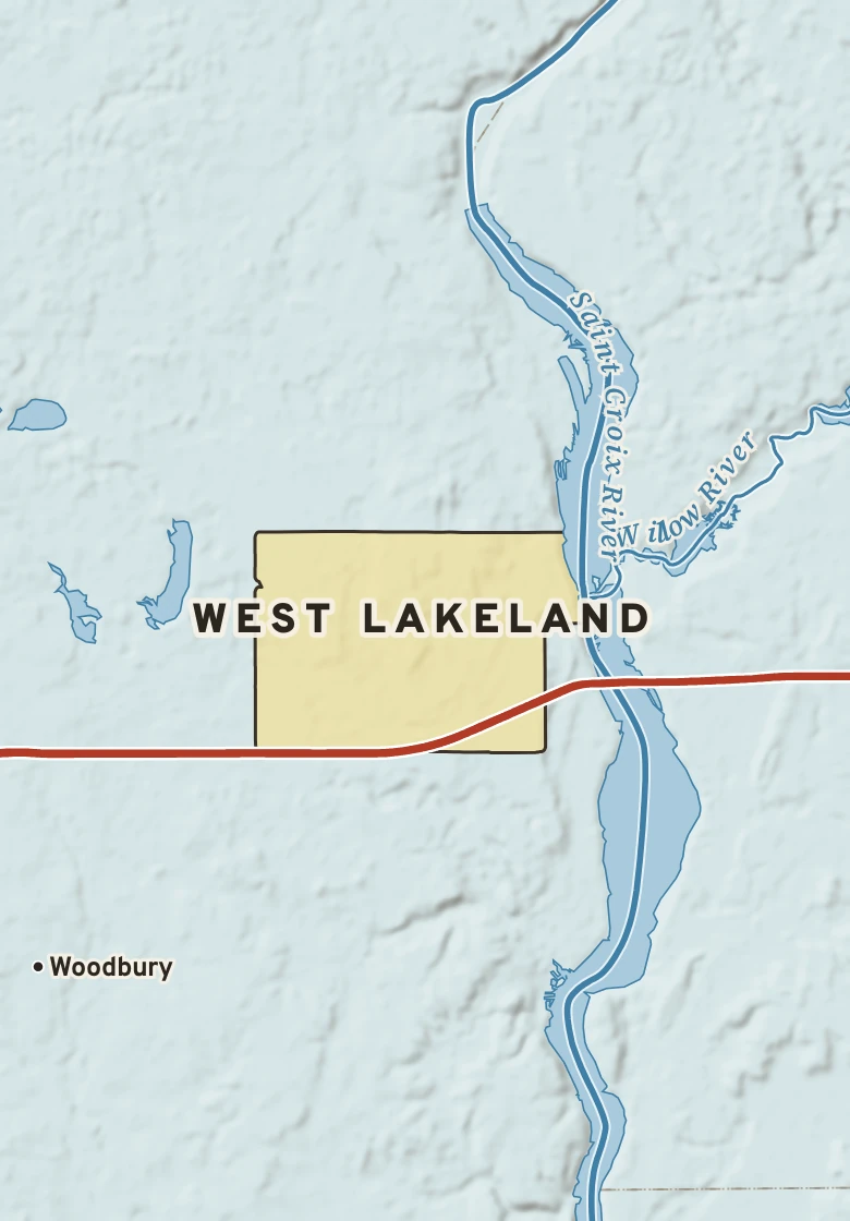Atlas plate of West Lakeland, Minnesota.