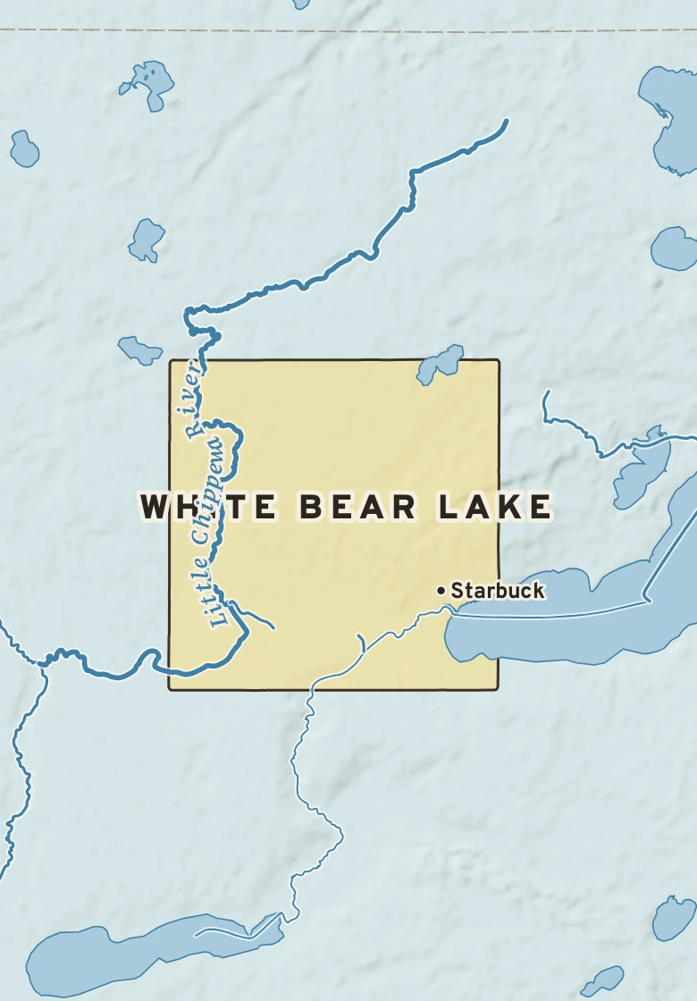 Atlas plate of White Bear Lake, Minnesota.