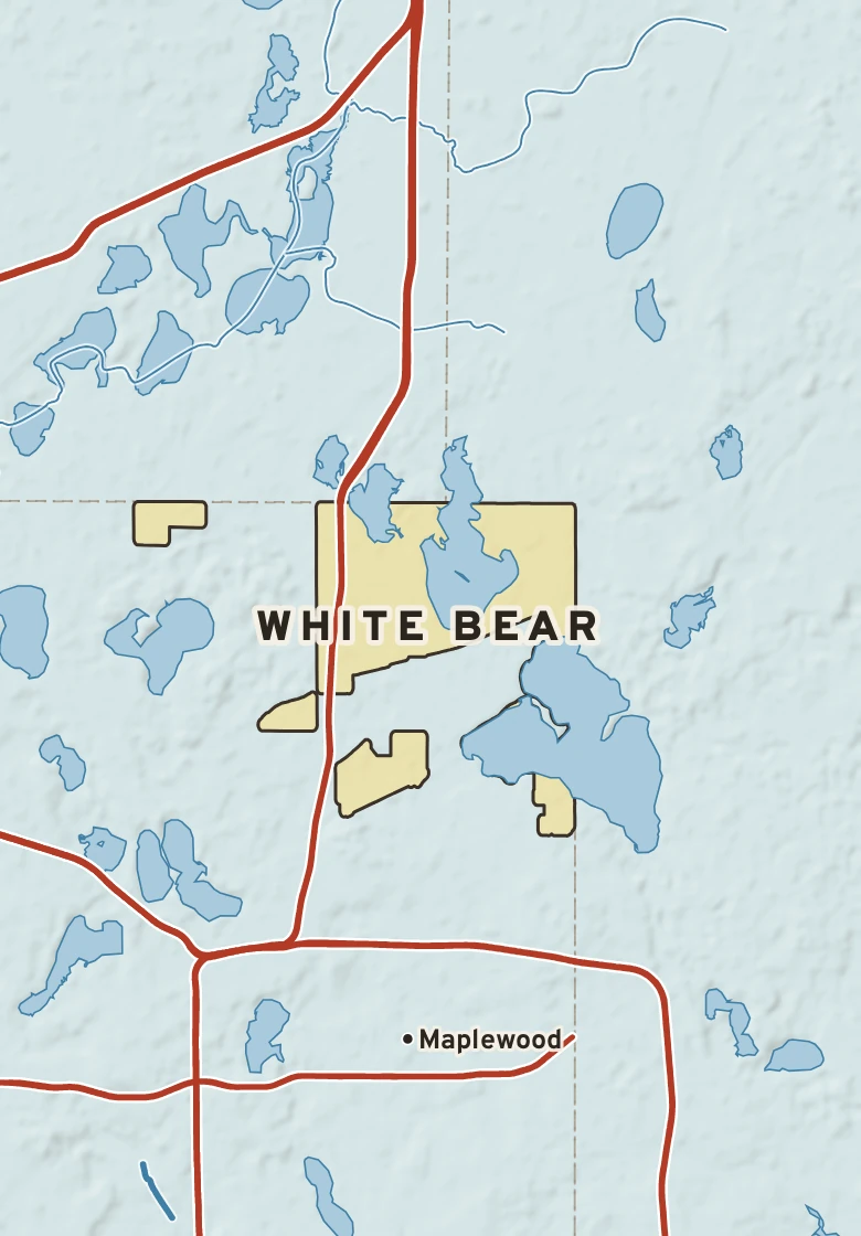 Atlas plate of White Bear, Minnesota.