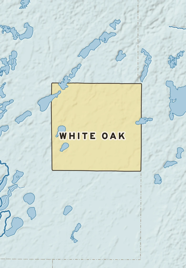 Atlas plate of White Oak, Minnesota.
