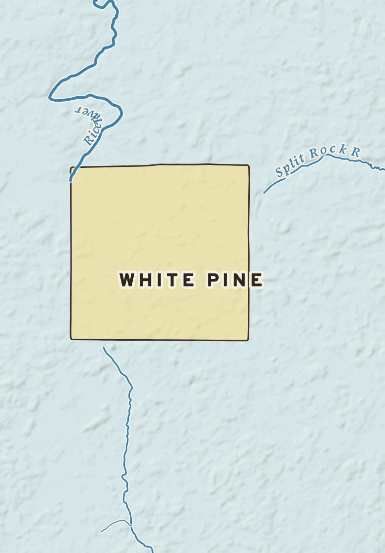 Atlas plate of White Pine, Minnesota.