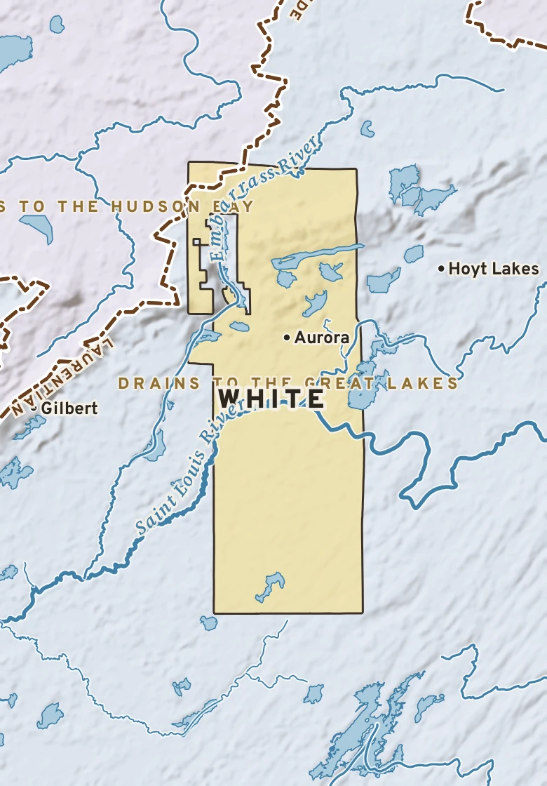 Atlas plate of White, Minnesota.