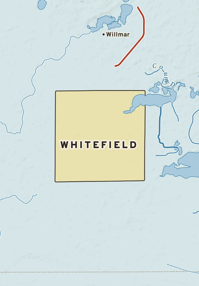Atlas plate of Whitefield, Minnesota.