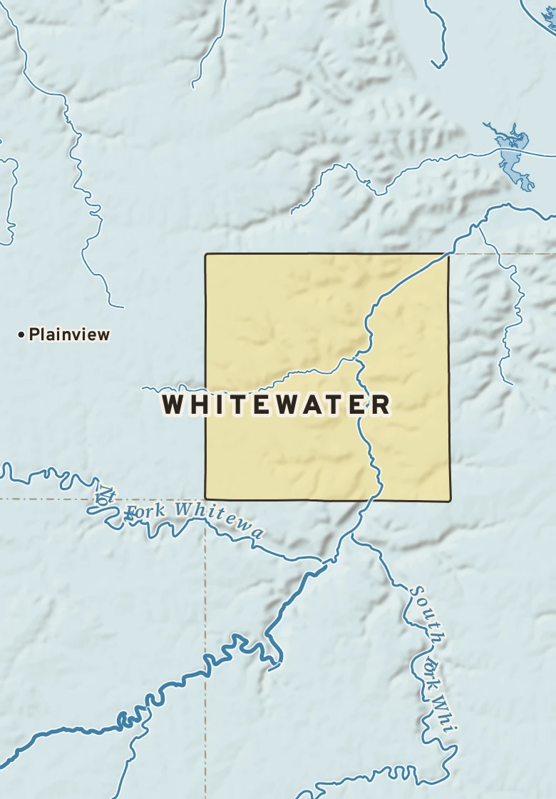 Atlas plate of Whitewater, Minnesota.