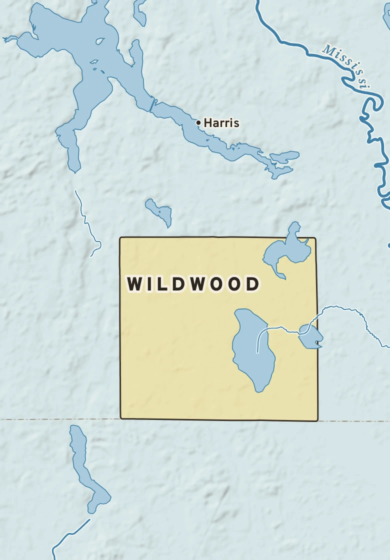 Atlas plate of Wildwood, Minnesota.